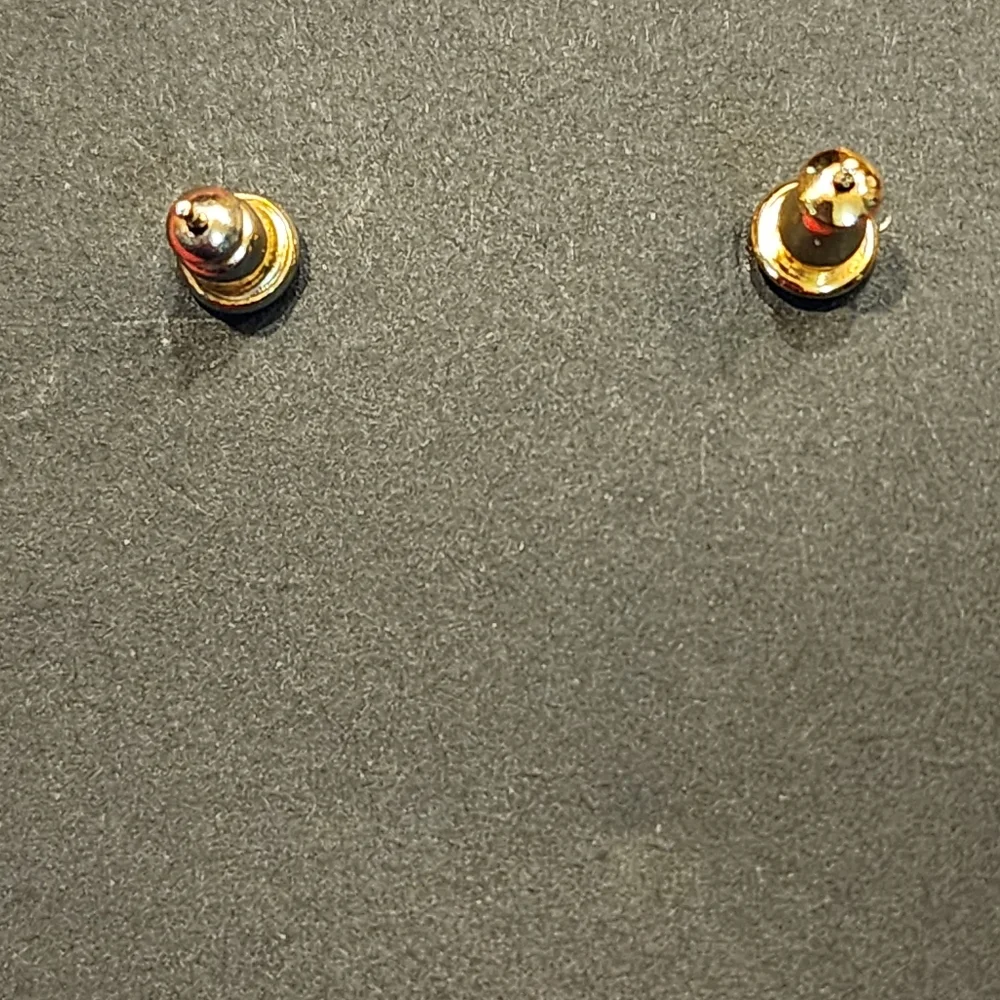 Vintage Gold Toned Dangle Drop Cage Earrings